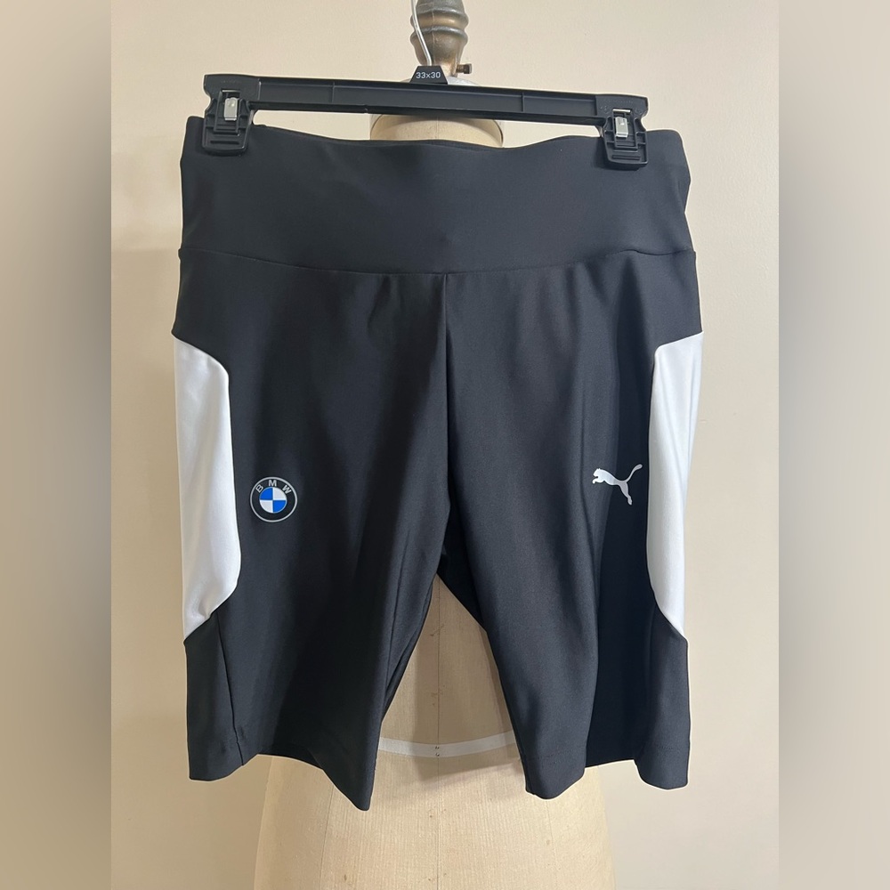 Puma BMW Motorsport Women’s Black Athletic Knit Street Shorts Size Small